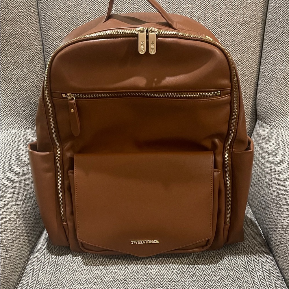 VEGAN LEATHER BACKPACK / DIAPER BAG (NWOT)
